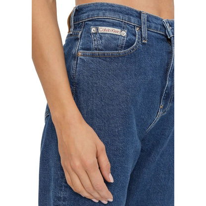Blue Cotton Skinny Jeans