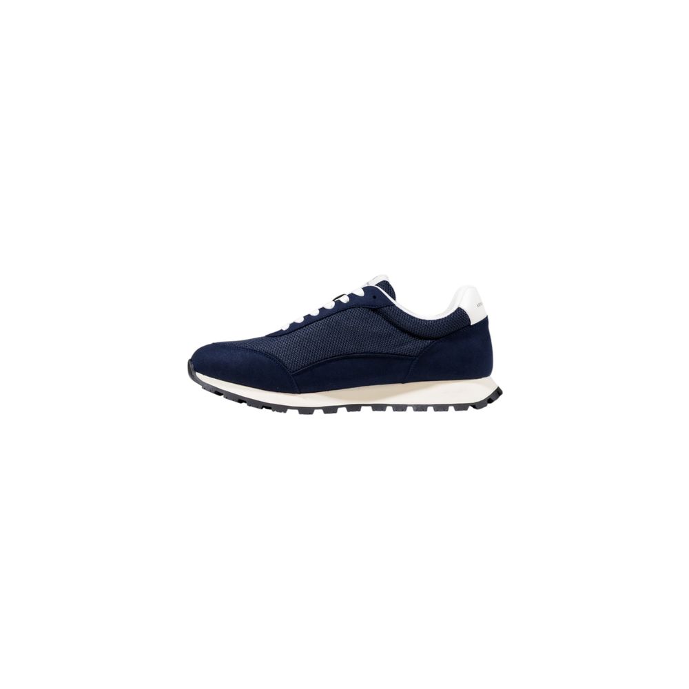 Bicolor Polyester Athletic Sneakers