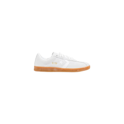 White Leather Low Top Sneakers
