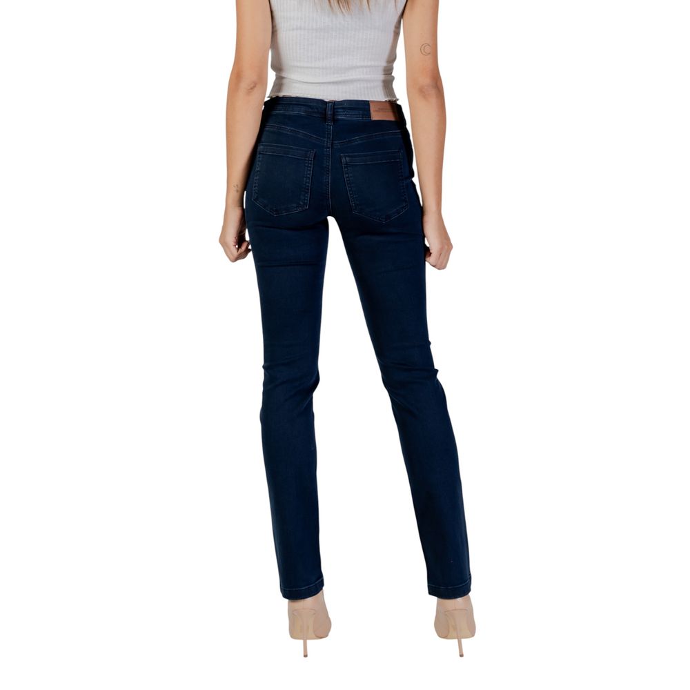 Blue Cotton Skinny Jeans