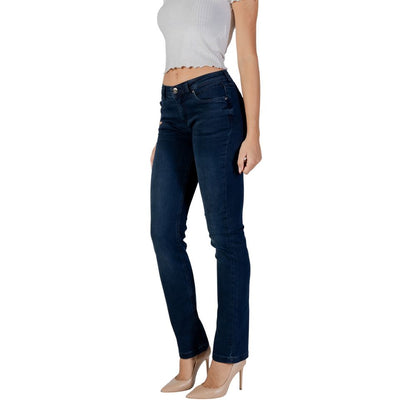 Blue Cotton Skinny Jeans