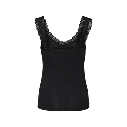 Black Viscose Tank Tops