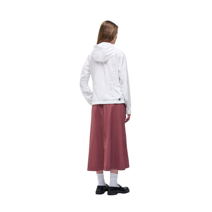 White Polyester Shell Jacket