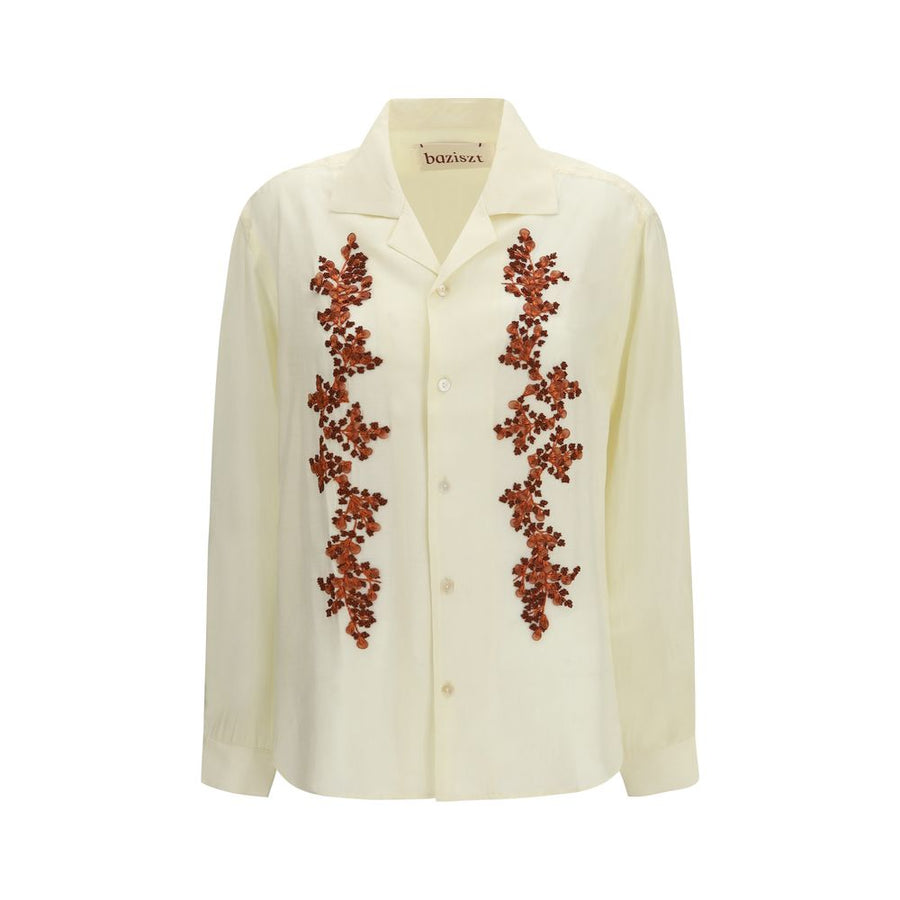 Bicolor Cotton Pattern Shirt