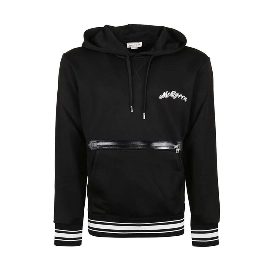 Black Cotton Sweatshirt