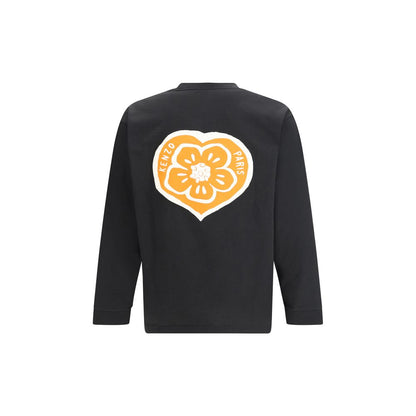 Black Cotton Long Sleeve T-Shirt