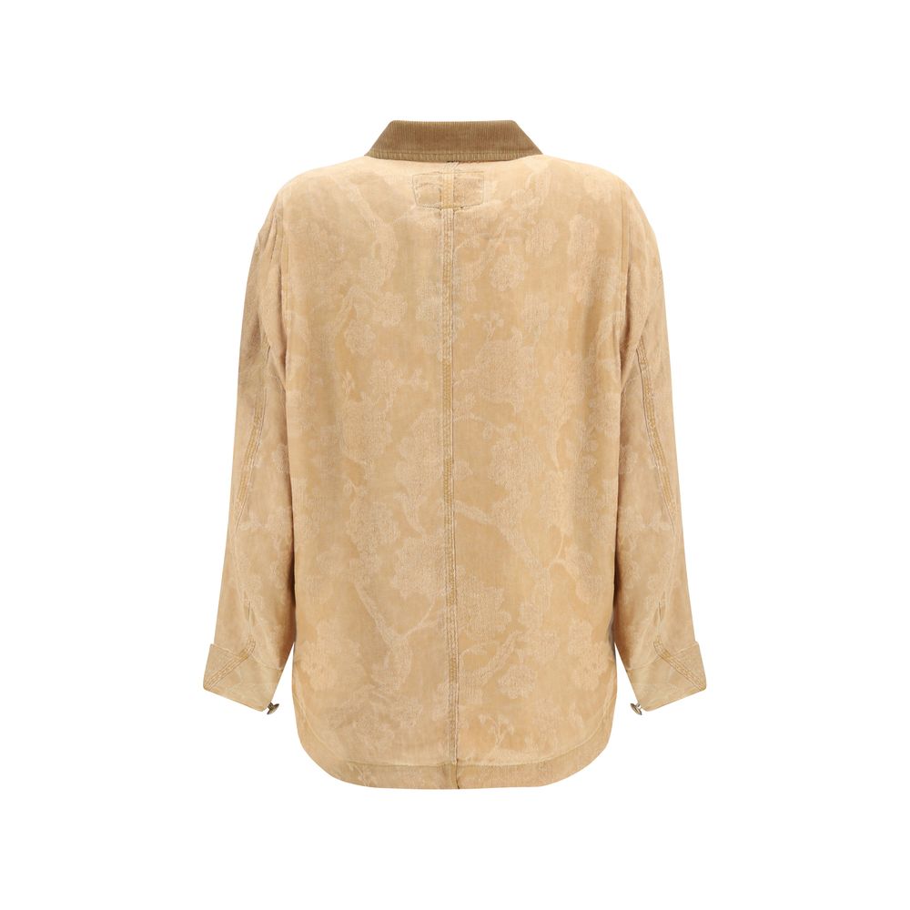 Orange Linen Coat