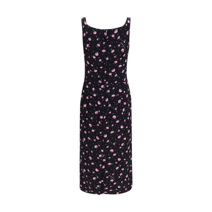 Multicolor Silk Casual Dress