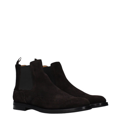 Brown Leather Ankle Boots