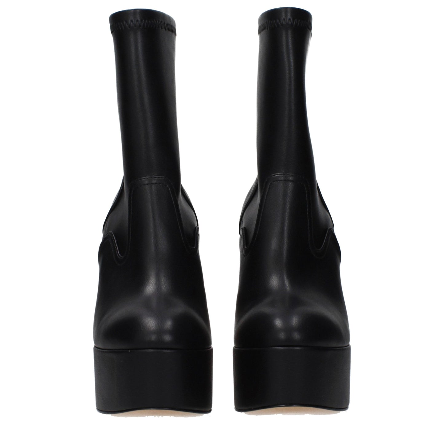Black Leather Ankle Boots