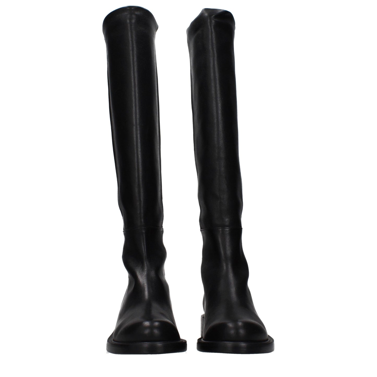 Black Leather Over The Knee