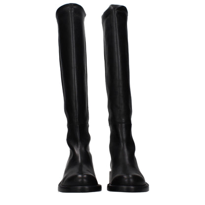 Black Leather Over The Knee