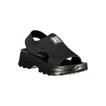 Nero Poliestere Donna Sandal