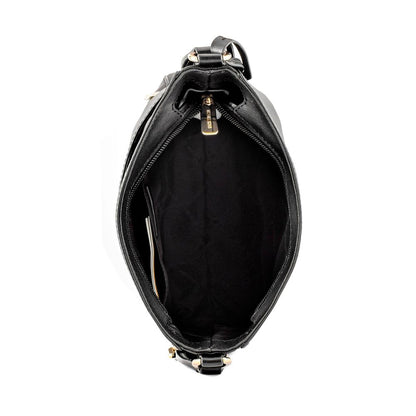 Black Canvas Crossbody Bag