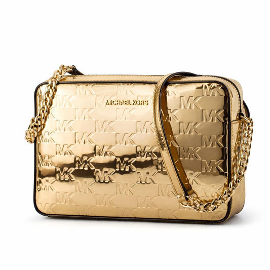 Gold Canvas Shoulder Bag