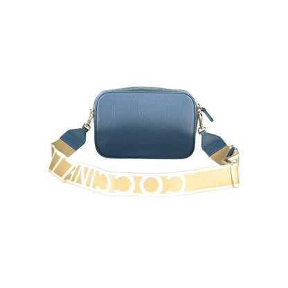 Blue Leather Women Handbag