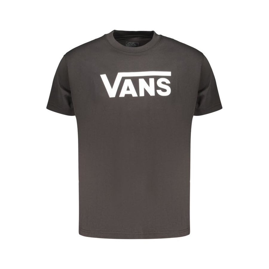 Black Cotton Men T-Shirt