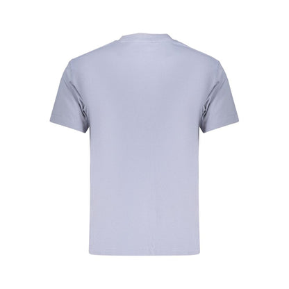 Blue Cotton Men's T-Shirt