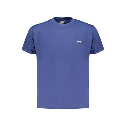 Blue Cotton Men T-Shirt