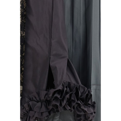 Multicolor Silk Midi Skirt