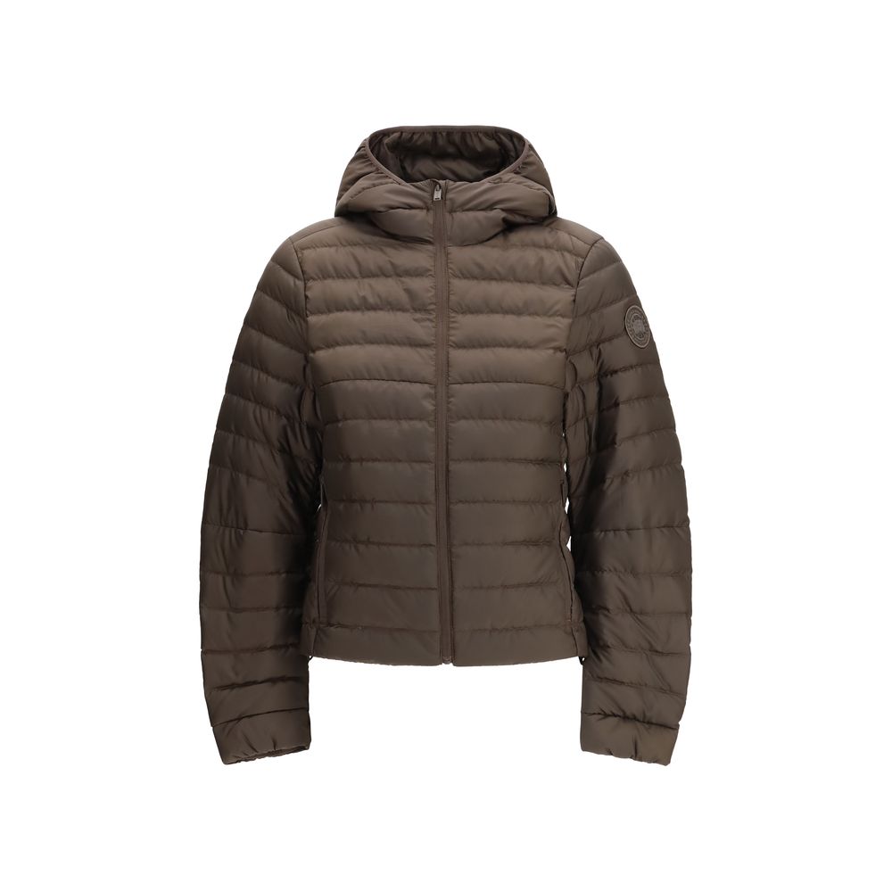 Brown Recycled Polyester Full-Length Jacket