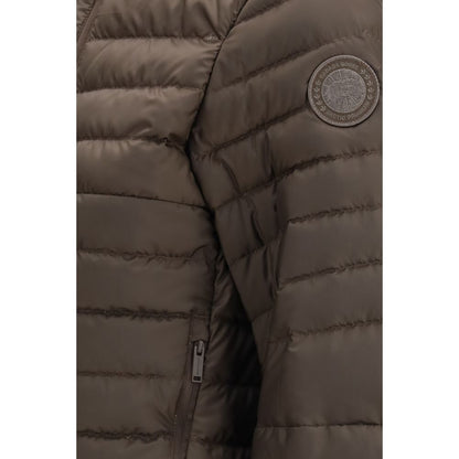 Brown Recycled Polyester Full-Length Jacket