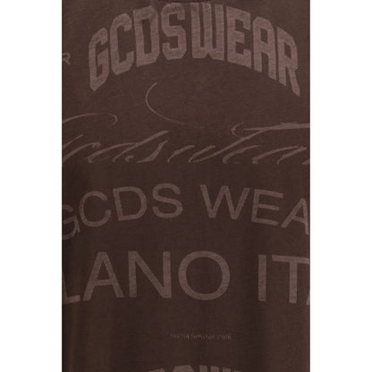 Brown Cotton Sleeveles T-Shirt