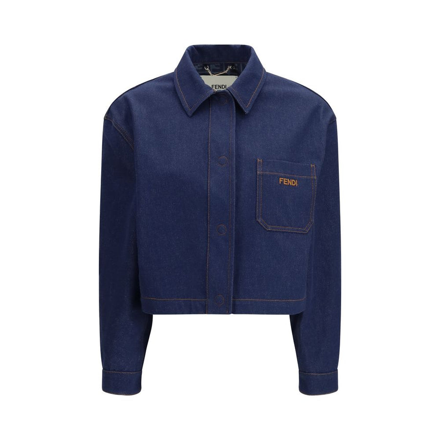 Blue Cotton Denim Jacket
