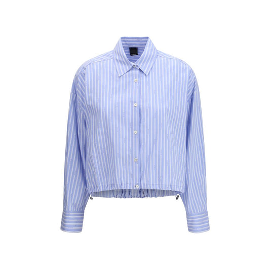 Blue Cotton Pattern Shirt