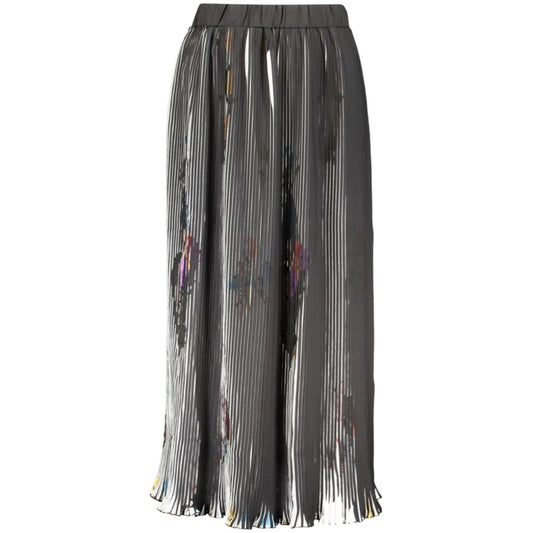 Black Polyester Women Skirt