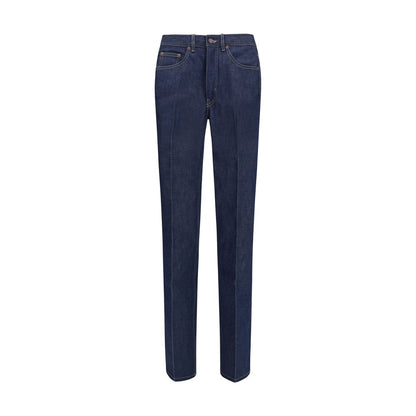 Blue Cotton Slim Fit Jeans