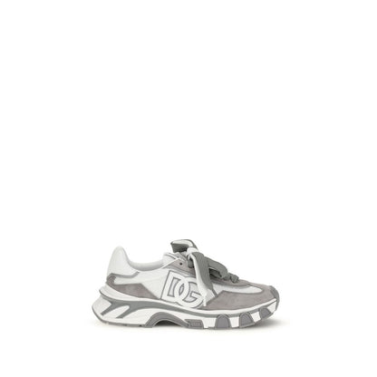 Gray Calf Leather Bos Taurus Athletic Sneakers