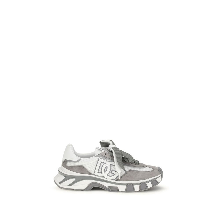 Gray Calf Leather Bos Taurus Athletic Sneakers
