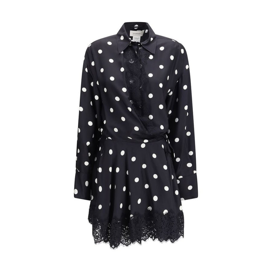 Black Silk Casual Dress