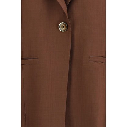 Brown Viscose Jacket