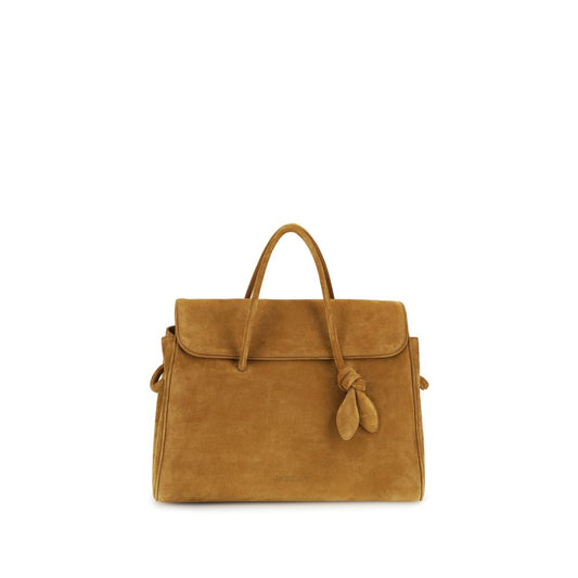 Beige Calf Leather Bos Taurus Handbag