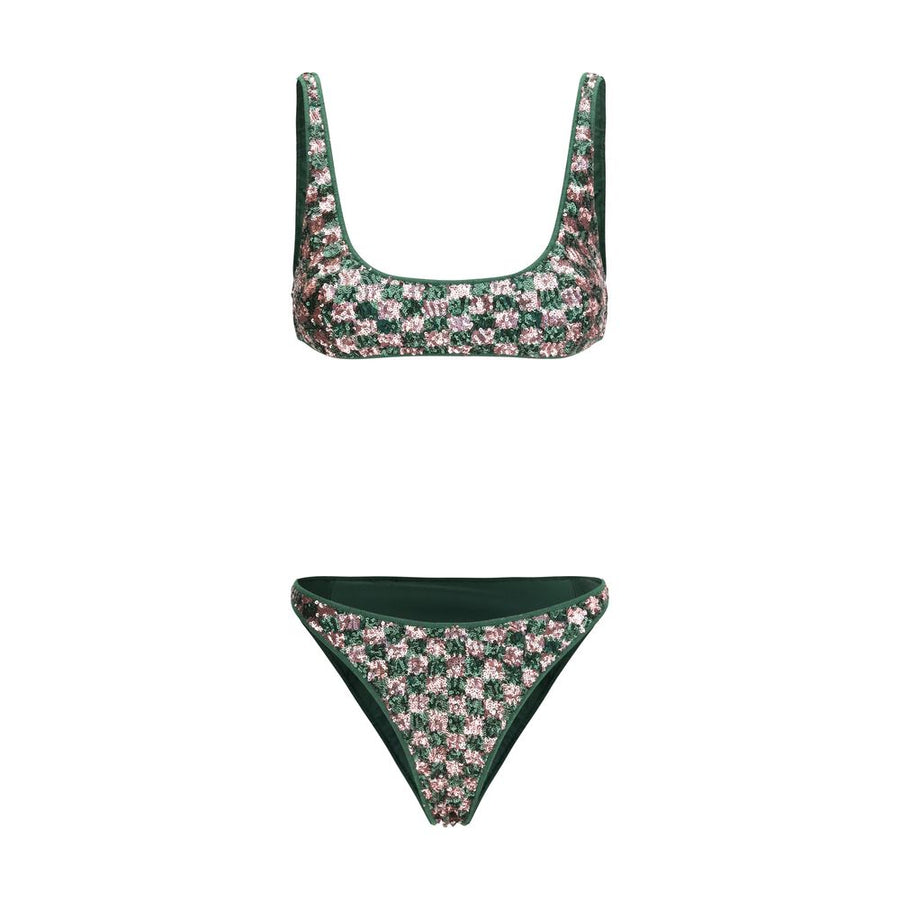 Multicolor Polyester Bikini