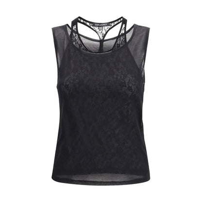 Black Cotton Tank Tops