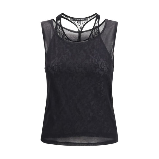 Black Cotton Tank Tops
