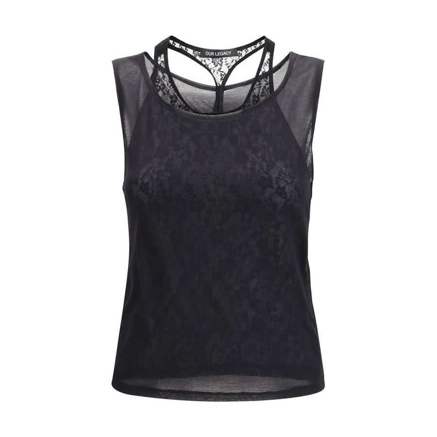Black Cotton Tank Tops