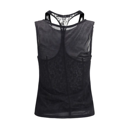 Black Cotton Tank Tops