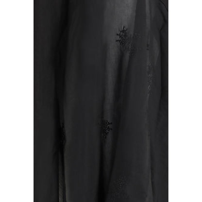 Black Lyocell Long Skirt