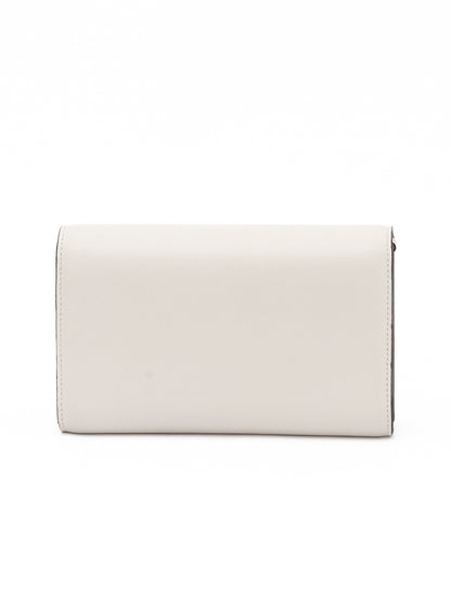 White Avenue Leather Shoulder Strap Bag