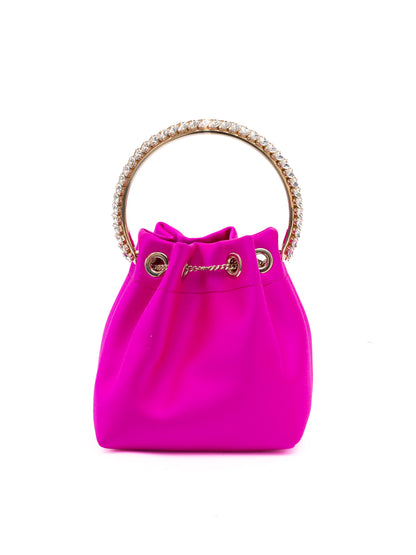 Fuchsia Bon Bon Satin Bucket