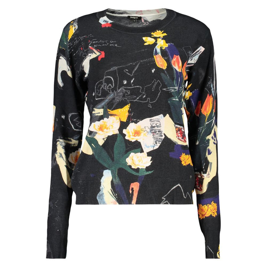 Black Viscose Women's Sweater