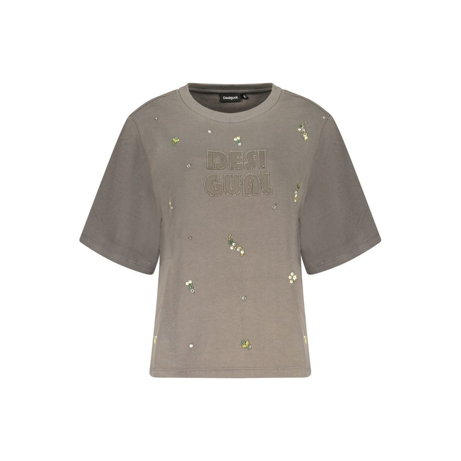 Grigio Cotton Women Sweatshirt