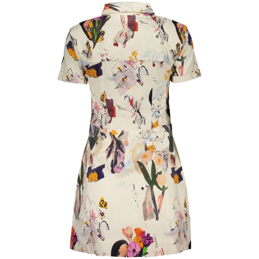 White Viscosa Women Dress