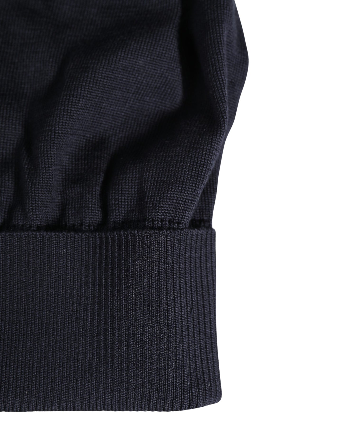 Black Solid Wool Knitted Winter Beanie Cap Hat