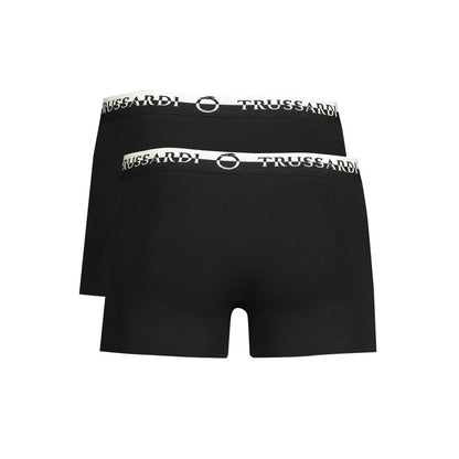 Black Cotton Men's Boxer