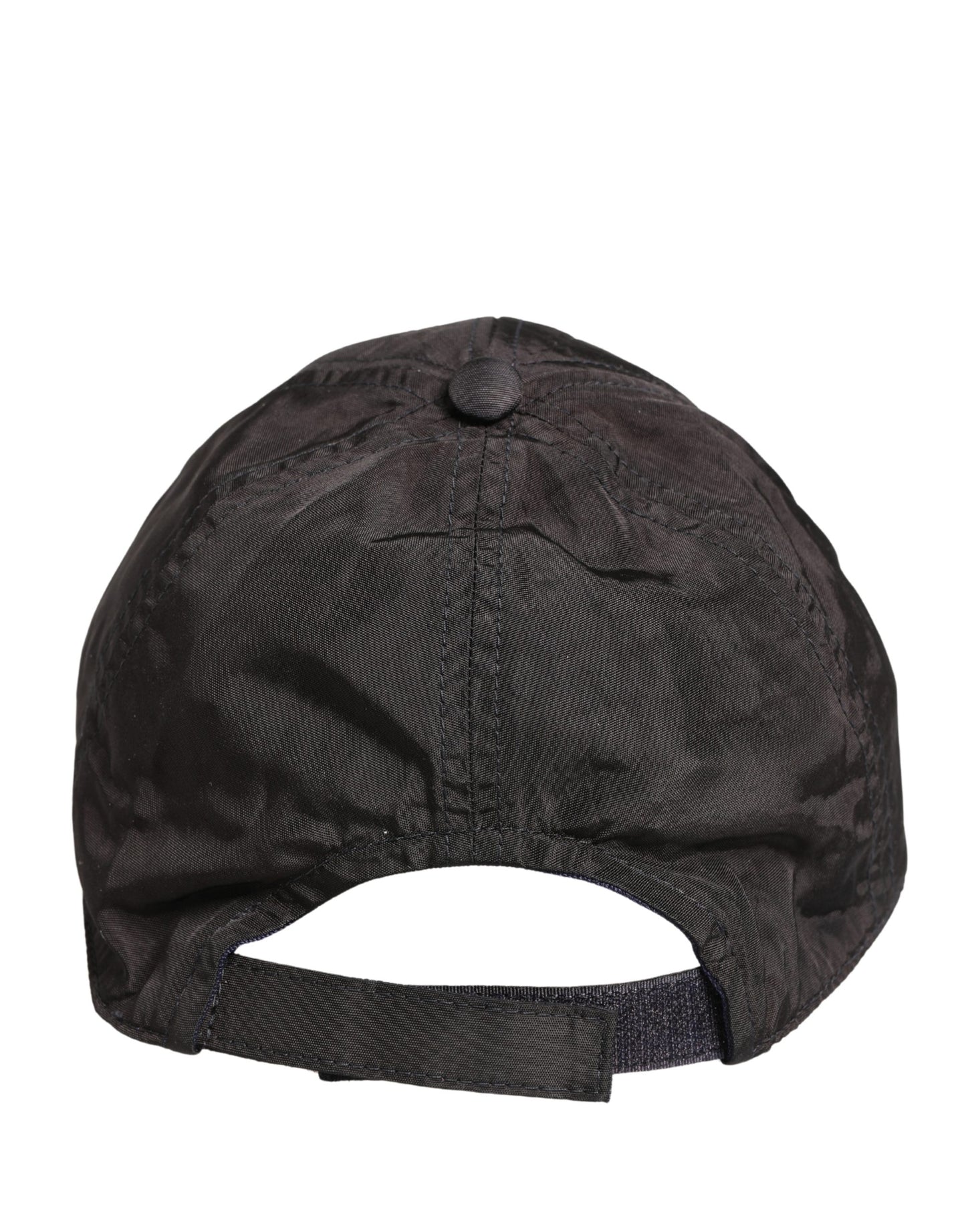 Men Black Cotton 6 Panels Baseball Cap Hat